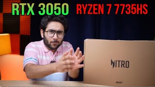 Unboxing Acer Nitro V Ryzen 7 7735HS RTX 3050 [upl. by Issak]