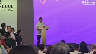 Prime Minister Lawrence Wongs speech at One Punggol Grand Opening and officiating by leaders [upl. by Norrahc924]