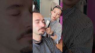 Asked my Barber in Bogotá to make me look Colombian asmr relax shave barbershop [upl. by Frederico]