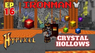 CRYSTAL HOLLOWS Yog armor nuevas zonas y Gemas  HYPIXEL SKYBLOCK  IRONMAM 16 [upl. by Lunnete]