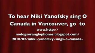 Nikki Yanofsky Sings O Canada  m4v [upl. by Cindi639]