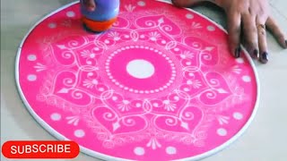 2 minutes rangoli design for Diwali  easy rangoli for Diwali [upl. by Kavanaugh73]