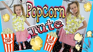 DIY KOSTÜM POPCORNTÜTE Karneval Fasching  MaVie Noelle Tutorial Family [upl. by Yenial741]