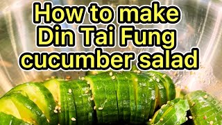 How to Make Din Tai Fung Cucumber salad 🥗 [upl. by Amora]