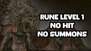 Elden Ring DLC Divine Beast Dancing Lion RL1 No Hit No Summons [upl. by Kal275]