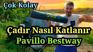 A101 PAVİLLO ÇADIR NASIL KATLANIR EN KOLAY YÖNTEM  ÇADIR KATLAMA [upl. by Leynad]