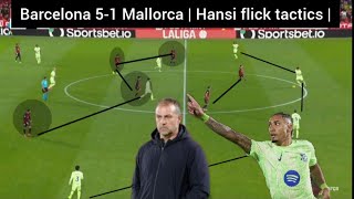 Barcelona vs Mallorca Tactical analysis  Hansi flick tactics [upl. by Mailand]