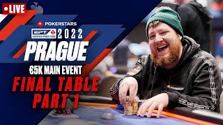 EPT PRAGUE 2022 €5K MAIN EVENT – FINAL TABLE Part 1 ♠️ PokerStars [upl. by Arob]