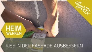 Putz ausbessern Einen Riss in der Fassade reparieren [upl. by Hannad]