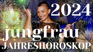 JUNGFRAU 2024 JAHRESHOROSKOP  eine astrologische Energievorschau für ein erfolgreiches 2024 [upl. by Talya]