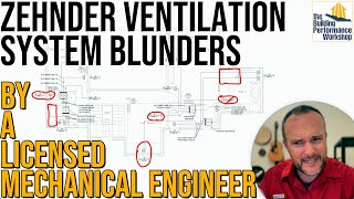 Bizarre Ventilation System Design Zehnder ERV Layout by Licensed Mechanical Engineer [upl. by Heyman]