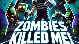 playing Minecraft and zombies kill me 3 times [upl. by Enined]