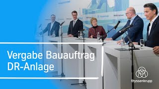 Stimmen zum Bau der Direktreduktionsanlage [upl. by Eurydice]