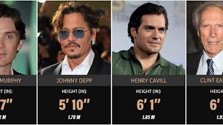 😮 No creerás la estatura de los actores de Hollywood del más bajo al más alto [upl. by Hamirak]