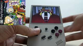 Anbernic RG35XX Gameplay Test Of PS1 Rugrats Studio Tour [upl. by Sivatnod930]