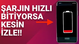 iPHONE ŞARJIN HIZLI BİTİYORSA KESİNLİKLE İZLE  iPhone Pil Ömrü Uzatma [upl. by Chapel]