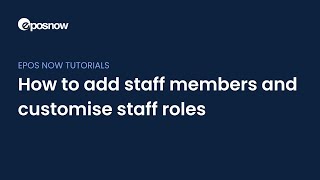 How to add staff members and customise staff roles [upl. by Attenyl449]