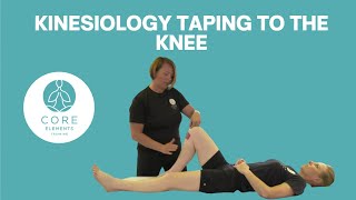 Kinesiology Taping to the Knee Joint [upl. by Ydnyl604]