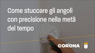 Stuccare gli angoli con precisione nella metà del tempo [upl. by Esojnauj]