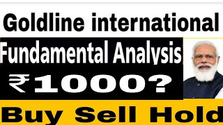 Goldline international finvest ltd today NEWS🌑goldline international finvest ltd Share Target ₹1000 [upl. by Silverman]