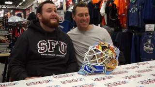 Kirk Mclean visits Pastime Sports amp Games in Tsawwassen Mills [upl. by Ardnohsal]