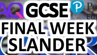 GCSE SLANDER FINAL WEEK 2024 [upl. by Bunns]