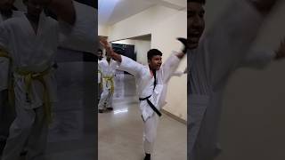 Warm exercise tutorial Karate 🥋 legs starching  short [upl. by Ailicec]