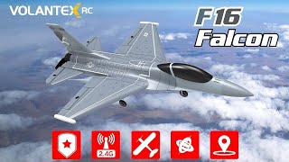 VOLANTEXRC 4CH RC Plane 24GHz RC Jet F16 Fighting Falcon RC Airplane Fighter Ready to Fly [upl. by Nomzzaj]