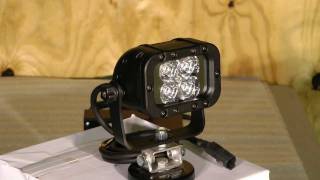 LED Light Emitter w Magnetic Mount  90L X 70W Spot Beam  942VDC  720 Lumen  Trunnion Mount [upl. by Rozele]