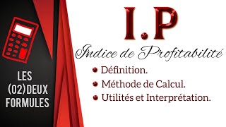 Lindice de profitabilité IP  Finance Facile [upl. by Kirsteni]