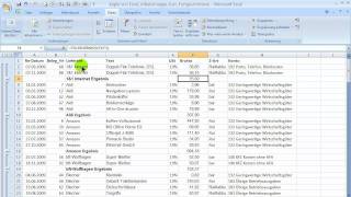 Excel  Teilergebnisse Ergebniszeile formatieren [upl. by Odrareve]