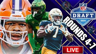 🏈 2024 NFL Draft  Live Steam Reactions With The Philly Shakedown Podcast  Rounds 47  Day 3 [upl. by Salokkin417]