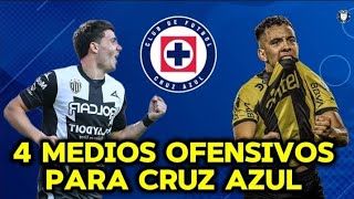 cruzazul 4 MEDIOS OFENSIVOS PARA LA MÁQUINA 🚨 ligamx futbol mdf [upl. by Song869]