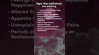 Signs that subliminals are working subliminal subliminalresults affirmations [upl. by Danell]