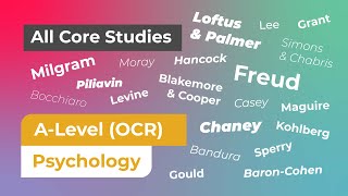 OCR ALevel Psychology H567  All Core Studies [upl. by Emmalynn131]