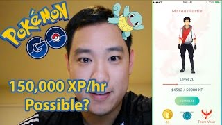 POKEMON GO  150000 xp an hour SMARTEST METHOD TO GAIN XP [upl. by Muryh861]