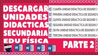 Unidad didactica de Educación Física para Secundaria Parte 2 REGALITO🎁 [upl. by Aztiram]