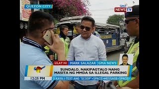 BT Sundalo nakipagtalo nang masita ng MMDA sa illegal parking [upl. by Dnomrej]