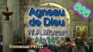 Agneau de Dieu dit de Mozart  AL 145  Instrumental avec paroles  N°666 [upl. by Nur523]