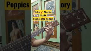 Intro 🎸 Akustik SLANK  Poppies Lane Memory MusikSlank tutorialgitarpemula coverakustik [upl. by Melisenda]