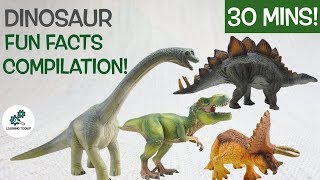 Learn about DINOSAURS  Fun amp Educational Compilation  Jurassic World Dominion Dinosaur Facts [upl. by Idolem]