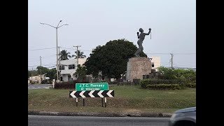 The Emancipation StatueBussa Roundabout In Haggatt Hall St Michael Barbados🇧🇧2 [upl. by Elletsirk]