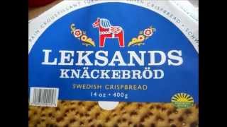 Traditional Swedish Knackebrod Rye Crisp Crispbread Cracker [upl. by Zaid]