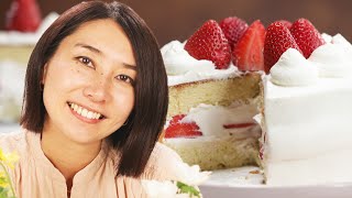 How Rie Makes A Strawberry Shortcake • Tasty [upl. by Barty]