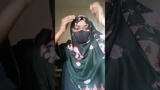 Cotton Hijab Tutorial with Mask😍Muskanhijabstyle [upl. by Rehtul]