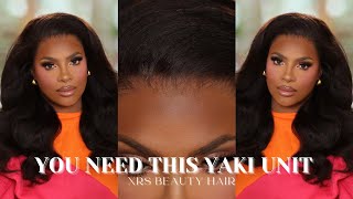 The Most Luxurious Yaki Textured Wig Ever  Undetectable Lace x XRSBEAUTYHAIR [upl. by Simonne]