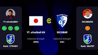 eFootball 2025 mobile Vs ESCOBARES 🔥Thrilling Game  🤣🤫😂 [upl. by Kilgore]