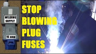 Install 16 amp Industrial Socket for Welder  Stop Blowing 13 amp Plug Fuses using a Blue CeeForm [upl. by Tigirb]