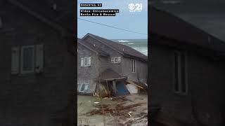 Outer Banks home collapses into the ocean [upl. by Wait]