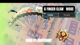 6 FINGER CLAW VS BOOTCAMP HOT DROP  PUBG MOBILE [upl. by Ydnirb]